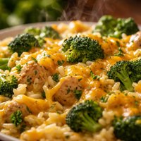 Too Easy Cheesy Chicken Broccoli and Rice Casserole