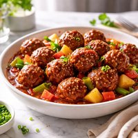 Too Easy Sweet Sour Meatballs