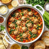 Too Tired to Cook Meatball Soup