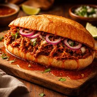 Torta Ahogada Drowned Beef Sandwich