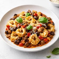 Tortellini and Caponata Bake