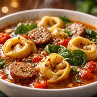 Tortellini and Sausage Soup
