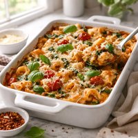 Tortellini and Spinach Bake