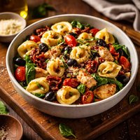 Tortellini Chicken Salad with Sun Dried Tomatoes