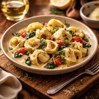Tortellini in a White Wine Sauce
