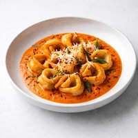 Tortellini in Roasted Red Pepper Sauce