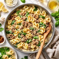 Tortellini Sausage Alfredo