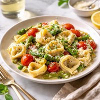 Tortellini with White Wine Primavera
