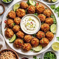 Tortuga Tuna Croquettes with Ginger Lime Creme Fraiche