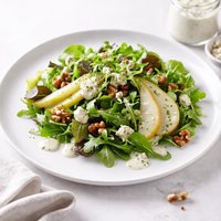 Tossed Green Salad with Gorgonzola Pear Dressing