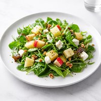 Tossed Greens with Pineapple Apple and Feta Cheese