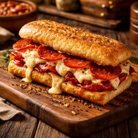 Touchdown Pepperoni Pizza Sandwich