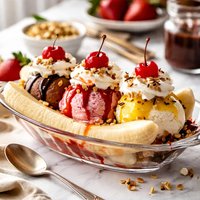 Traditional Banana Split