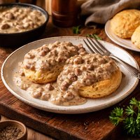 Traditional Biscuits N Gravy W Sausage Gluten Free