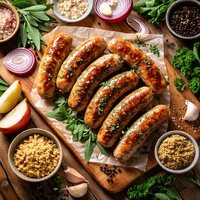 Traditional Homemade English Oxford Sausages Oxford Bangers