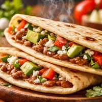 Traditional Honduran Baleadas