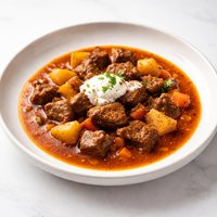 Traditional Hungarian Beef Goulash Stew