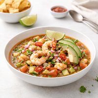 Traditional Mexican Shrimp Cocktail