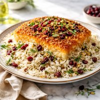 Traditional Persian Basmati Rice with Tadig