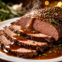 Traditional Roast Beef with Gravy