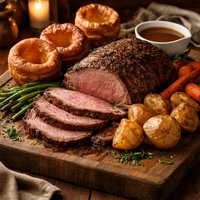 Traditional Roast Beef with Yorkshire Pudding