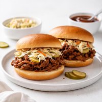 Traditional Super Bowl Sunday Pulled Pork Sandwiches