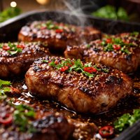 Tray Baked Sticky Pork Chops