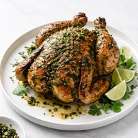 Trini Style Herb Roasted Whole Chicken