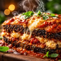 Triple Cheese Eggplant Aubergine Parmigiana