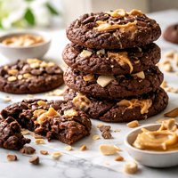 Triple Choc Peanut Butter Biscuits