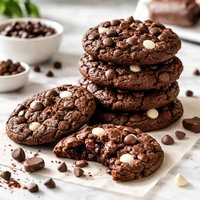 Triple Chocolate Cake Mix Cookies