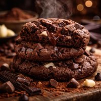 Triple Chocolate Cookies