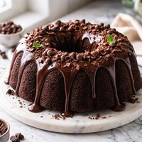 Triple Chocolate Devils Food Bundt Cake