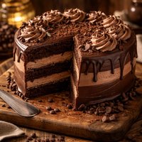 Triple Chocolate Mocha Cake