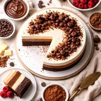 Triple Chocolate Mousse Cake