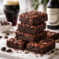 Triple Chocolate Stout Beer Brownies