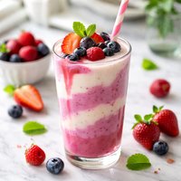 Triple Fruit Yogurt Shake