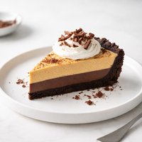 Triple Layer Pumpkin Chocolate Pie