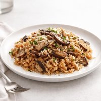 Triple Mushroom Oven Baked Rice
