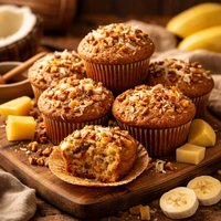 Tropical Banana Bread Muffins