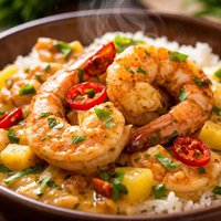 Tropical Curry Coconut Shrimp Diabetic