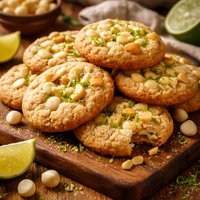 Tropical Key Lime White Chocolate Macadamia Nut Cookies