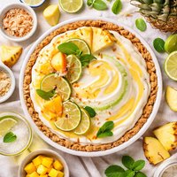 Tropical Margarita Freeze Pie