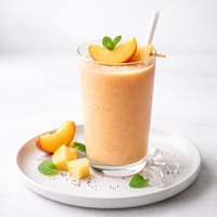 Tropical Peach Fruit Smoothie