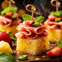 Tropical Prosciutto Bites