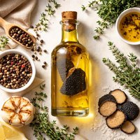 Truffle Oil with Peppercorns and Thyme