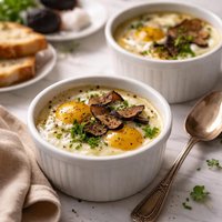 Truffled Eggs En Cocotte