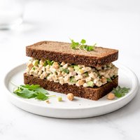 Tuna and Chickpea Sandwich on Rye