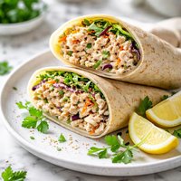 Tuna and Coleslaw Wrap