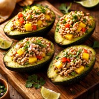 Tuna and Mango Stuffed Avocados